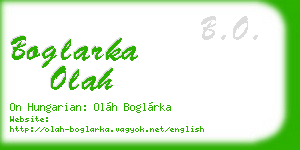boglarka olah business card